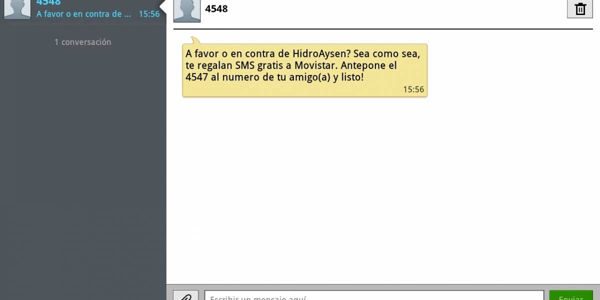 Chile: ¿Recibiste este mensaje? Hidroaysén dice que no es responsable -- pero lo es