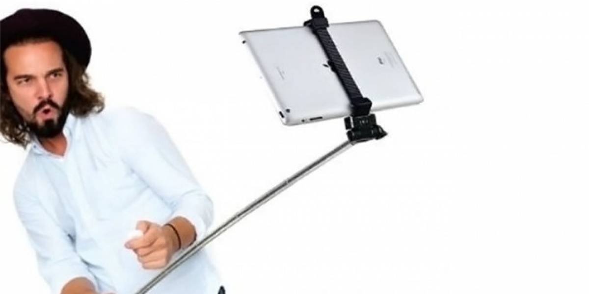 Alguien inventó un bastón de selfies para el iPad