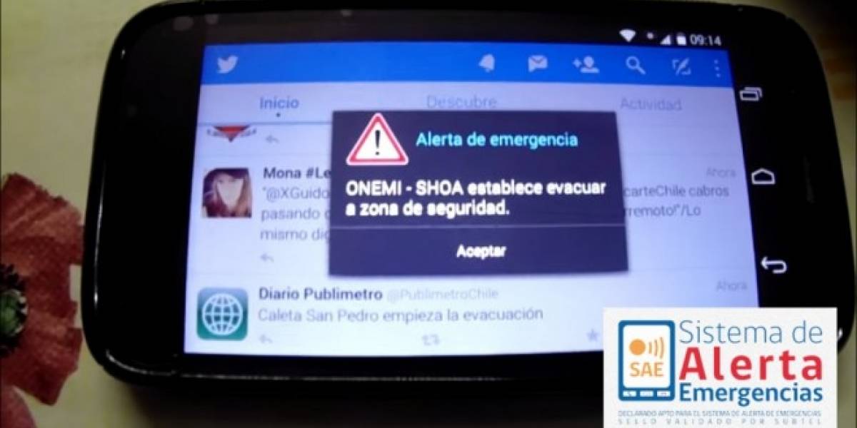 Alertas de Emergencia vuelven a operar en Chile por el terremoto pero con algunos problemas