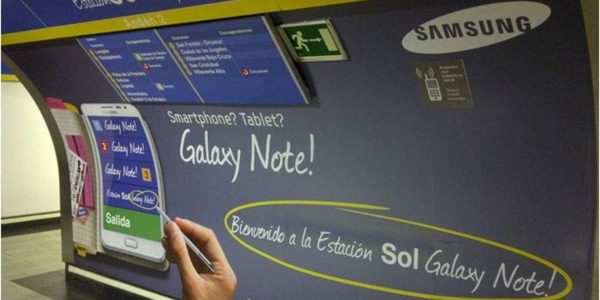 #EstacionesPatrocinadas: Sol Galaxy Note! es la 'nueva' estación del Metro de Madrid