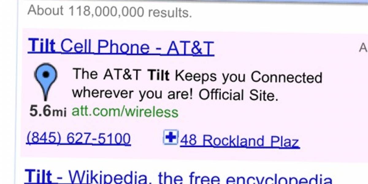 Para que se entretengan: Busquen "tilt" en Google vía iPhone o Android y verán