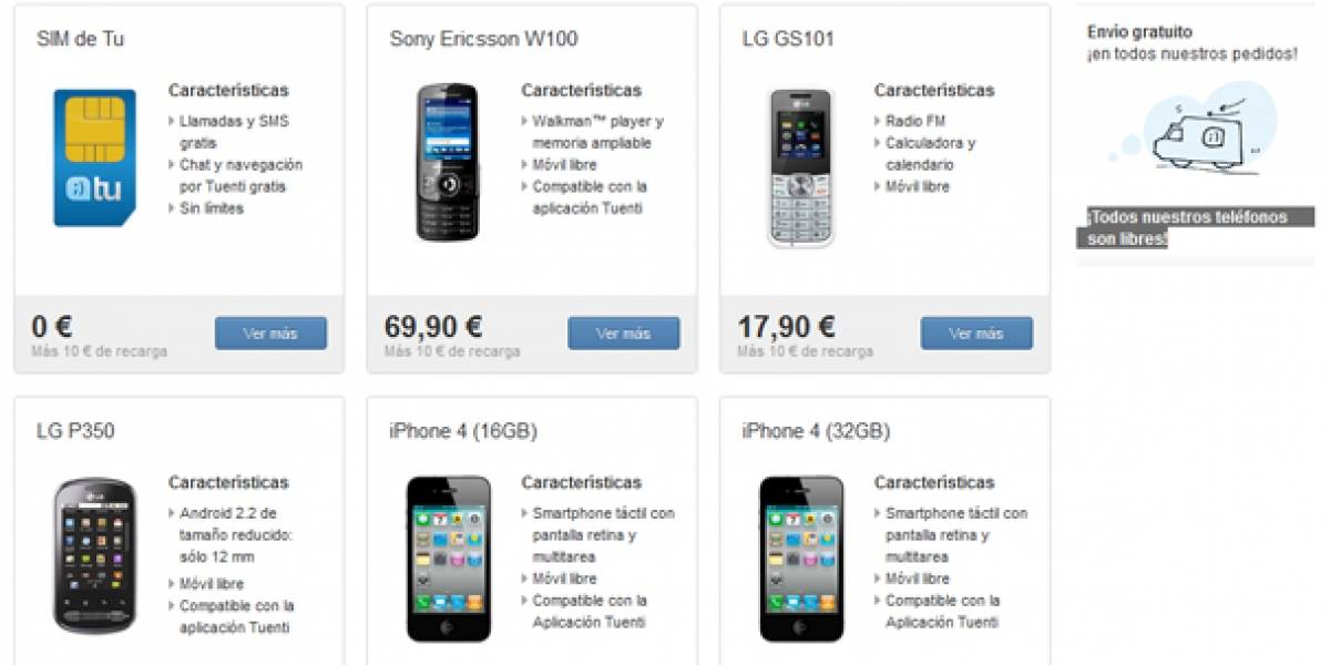 España: Tuenti estrena tienda de teléfonos móviles