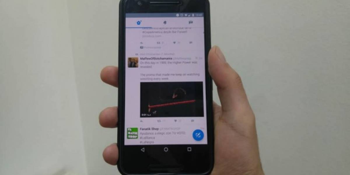Twitter para Android se actualiza a interfaz Material Design