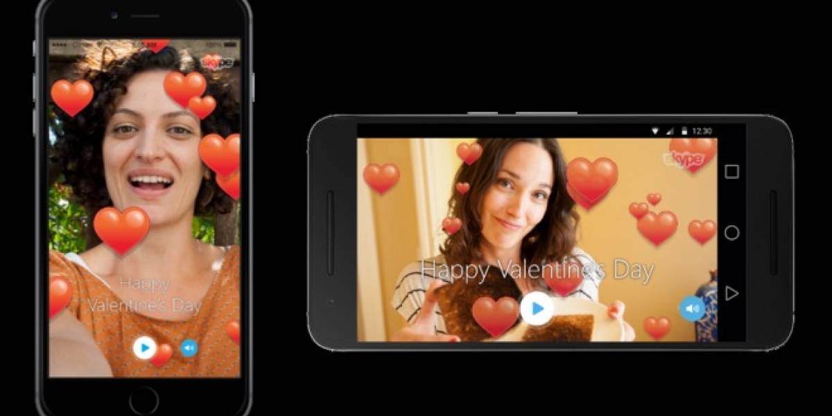 Skype te permite enviar videomensajes temáticos de San Valentín
