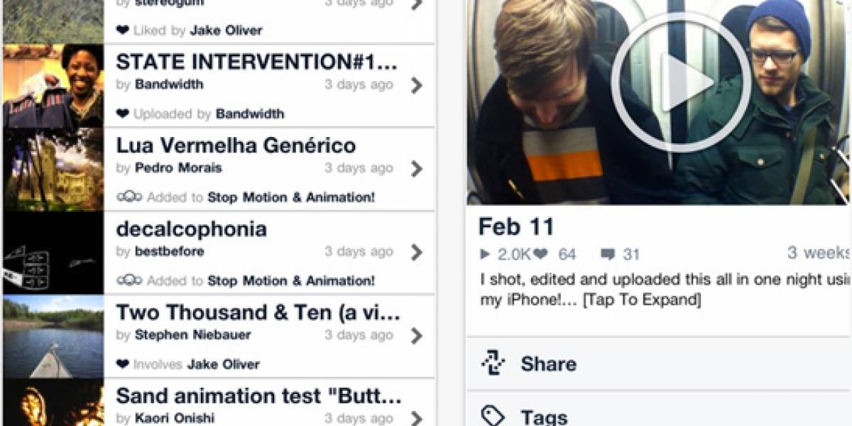 Vimeo ya está disponible para iPhone
