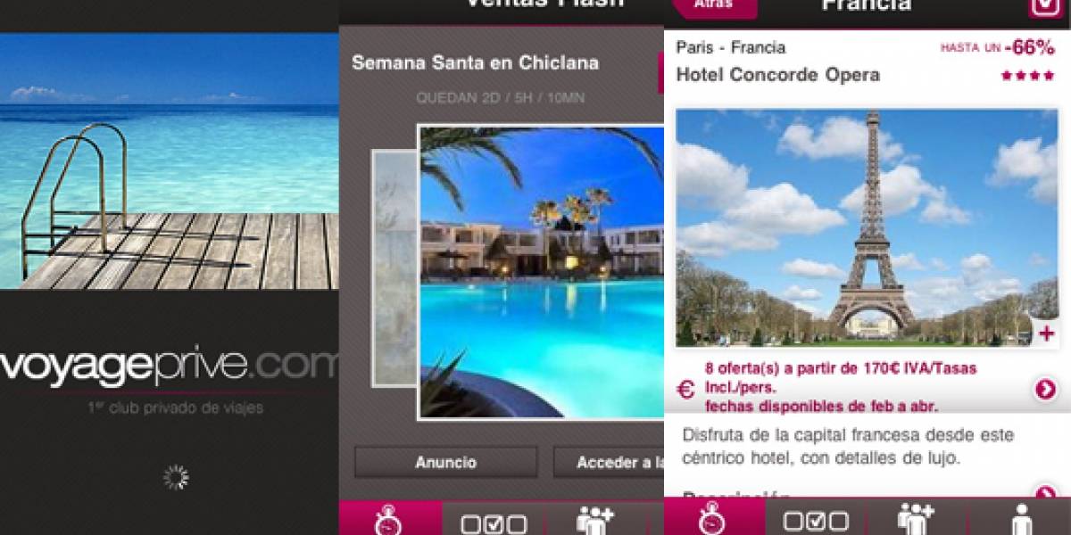 España: Ahora puedes comprar viajes de lujo al 70% de descuento con tu iPhone
