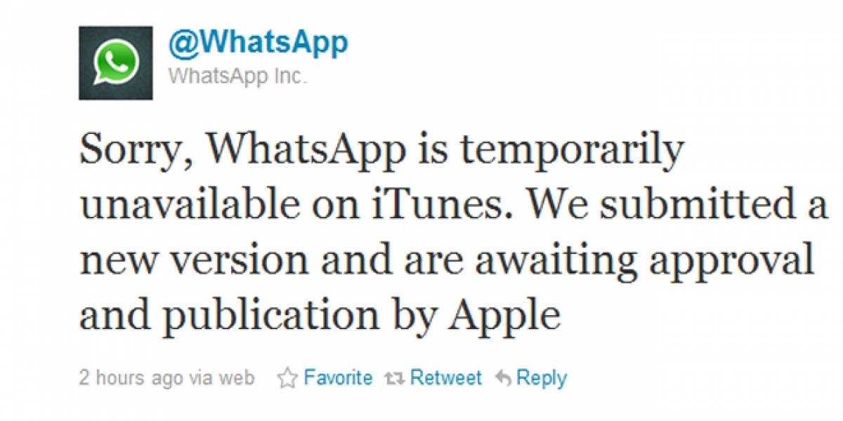 WhatsApp fue sacado de la App Store de Apple