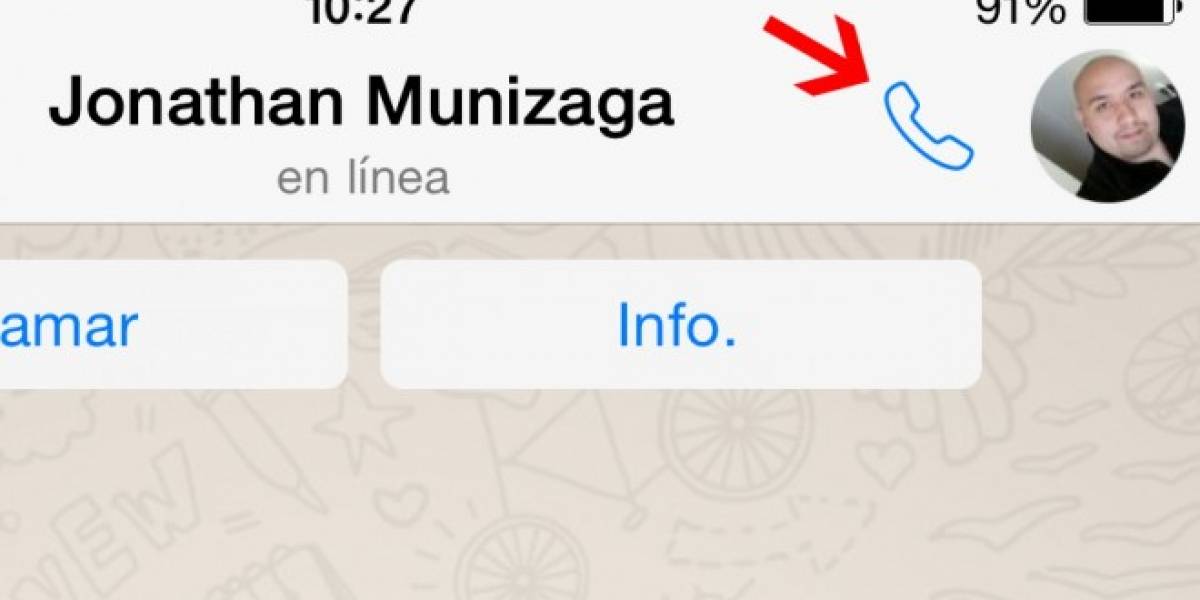 WhatsApp para iOS se actualiza agregando un misterioso ícono para hacer llamadas