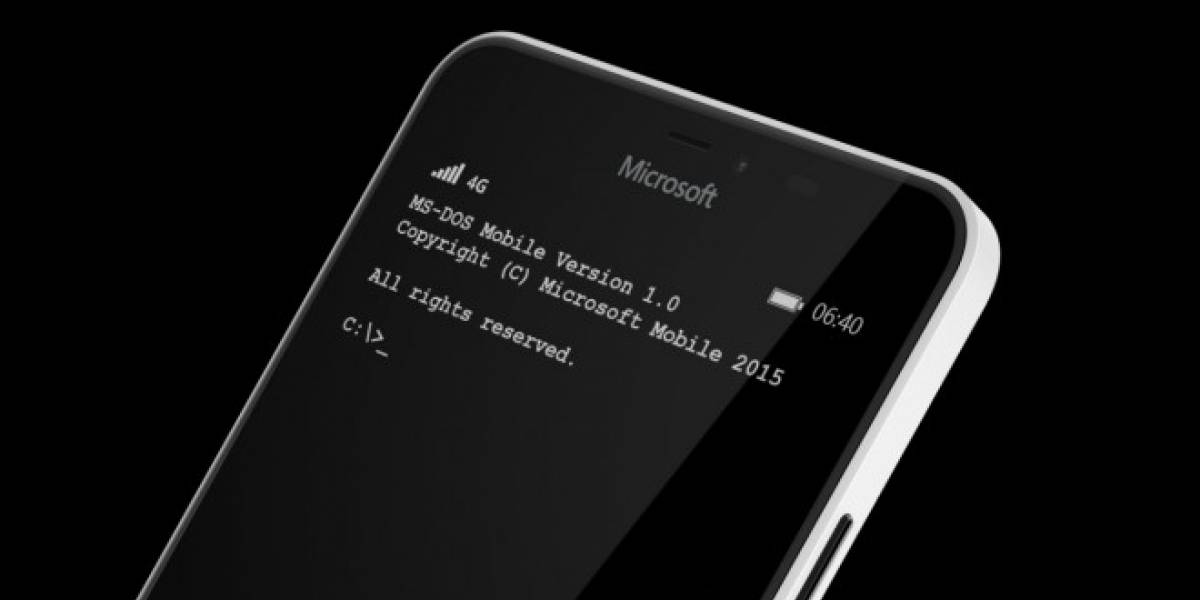 Microsoft lanza la aplicación de MS-DOS para Windows Phone