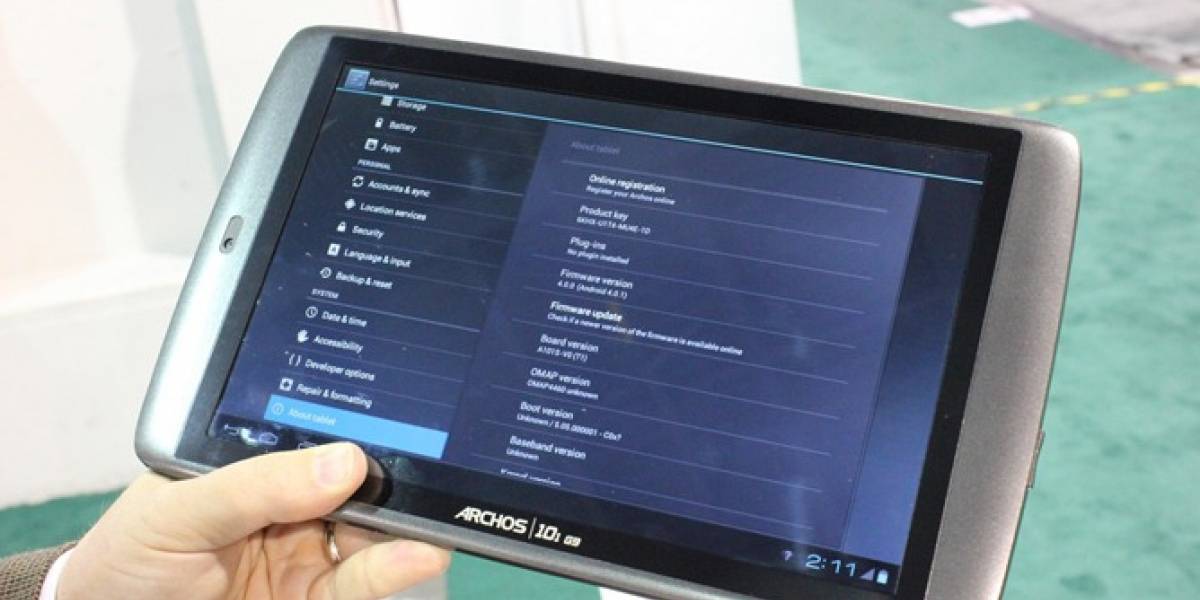 Los tablets G9 de Archos serán actualizados a Android 4.0 durante la primera semana de febrero