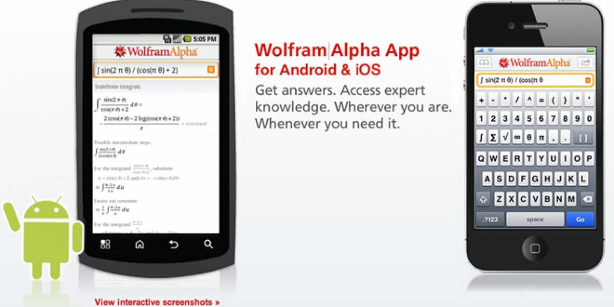 Wolfram Alpha: La magia de Siri en cualquier smartphone (Android y iOS)