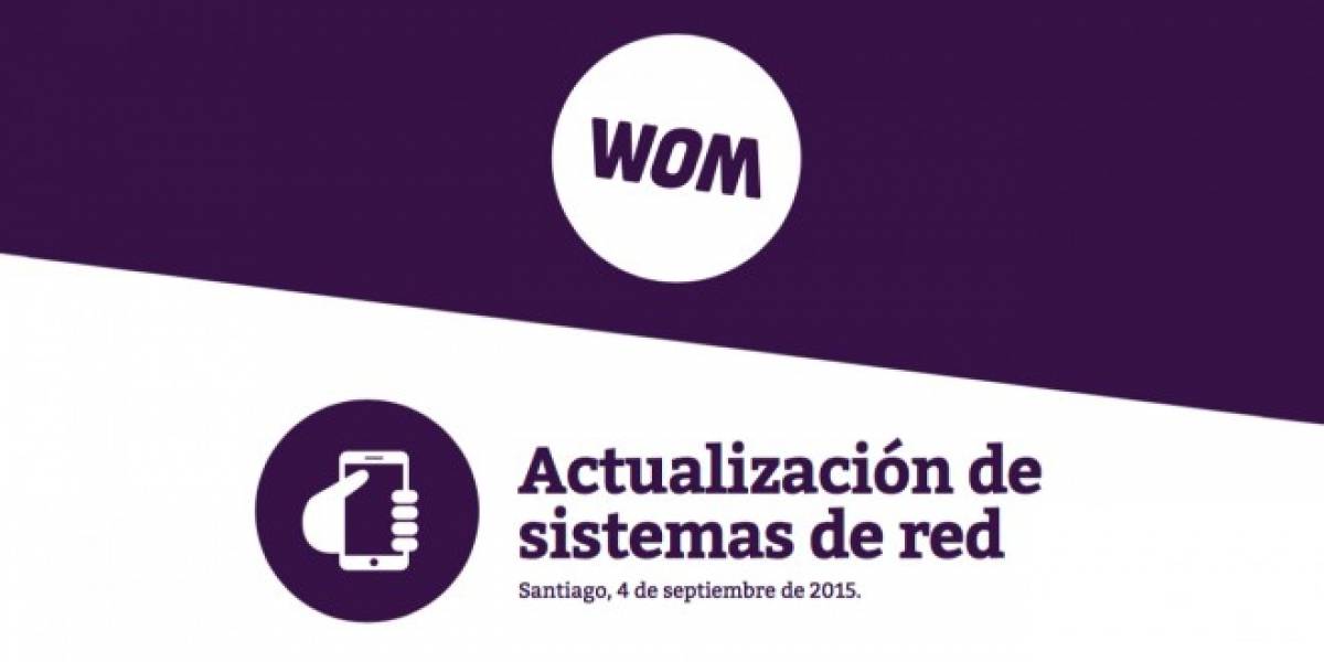 Este domingo WOM realizará actualizaciones en su red para su servicio 4G LTE
