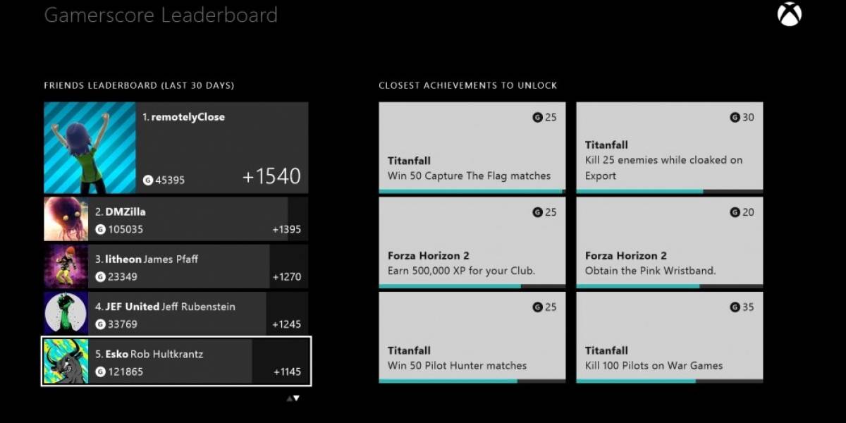 Disponible la actualización de octubre para Xbox One