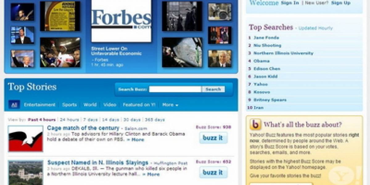 Yahoo a punto de lanzar competidor de Digg