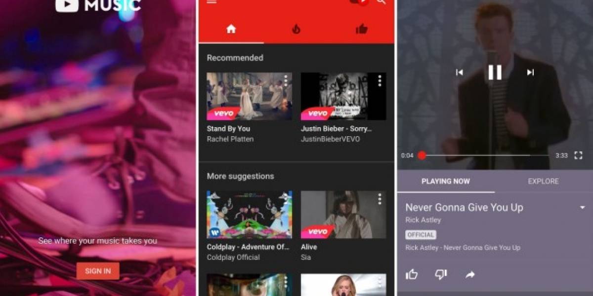 YouTube Music hace su debut oficial en Android e iOS