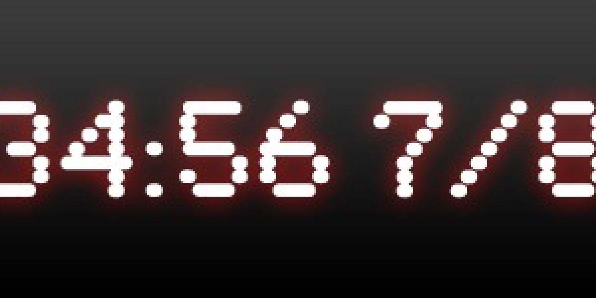Prepárate: 12:34:56 7/8/9