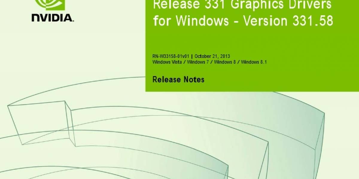 NVIDIA lanza sus controladores GeForce 331.58 WHQL