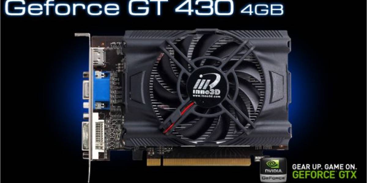 Inno3D lanza tarjeta de video Geforce GT 430 4GB