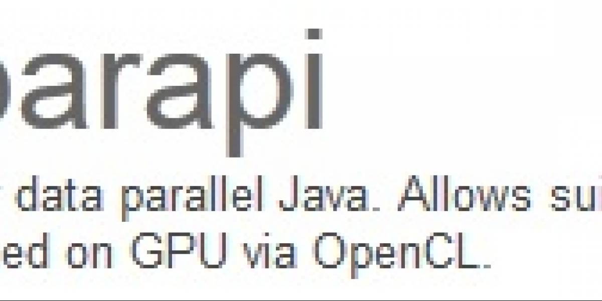 AMD Aparapi: Java acelerado por GPU