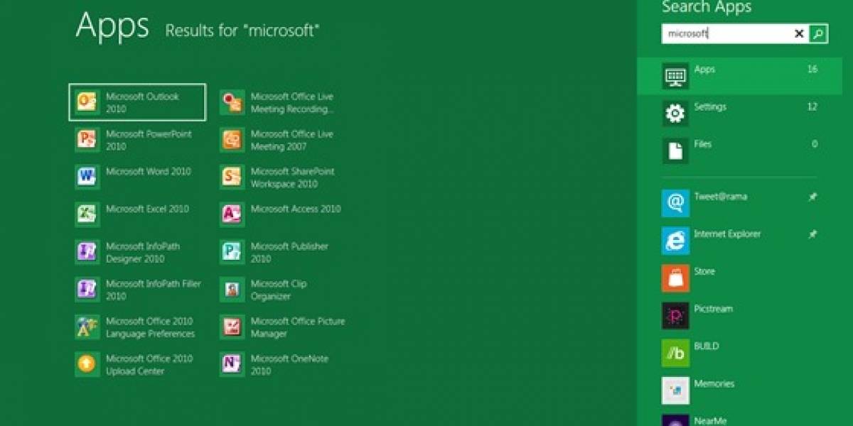 Microsoft ahora nos habla sobre el mejorado sistema de búsqueda en Windows 8