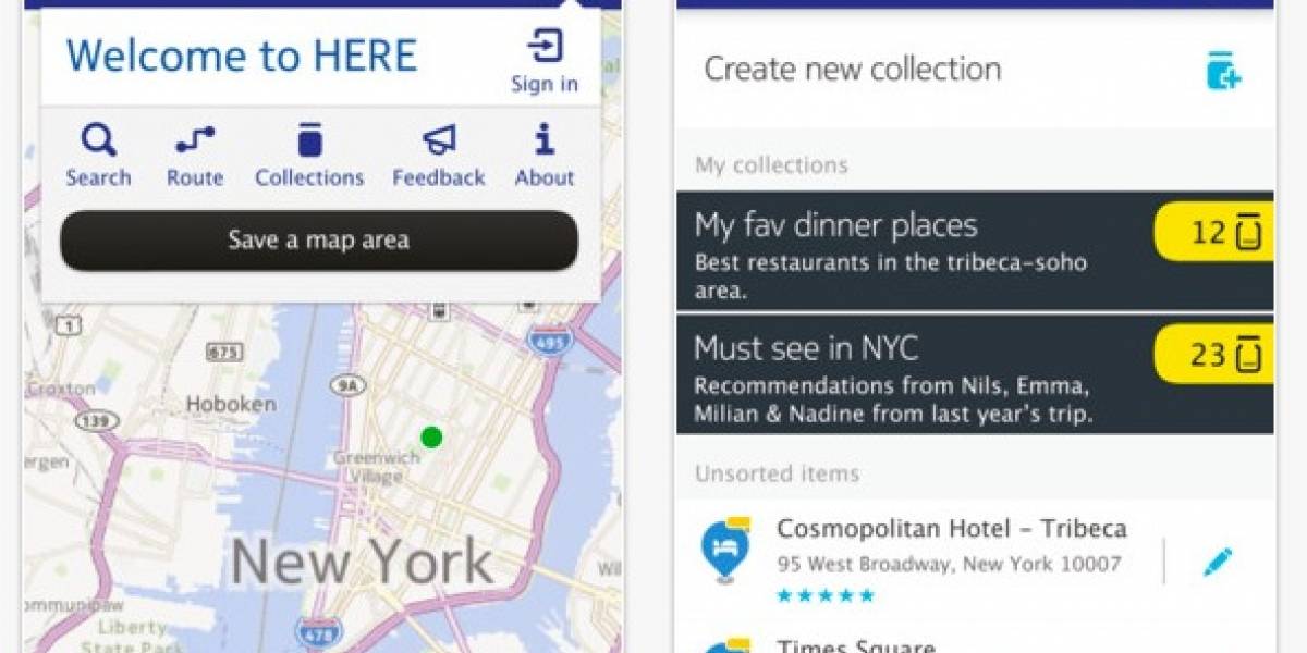 Nokia lanza "Here" para iOS