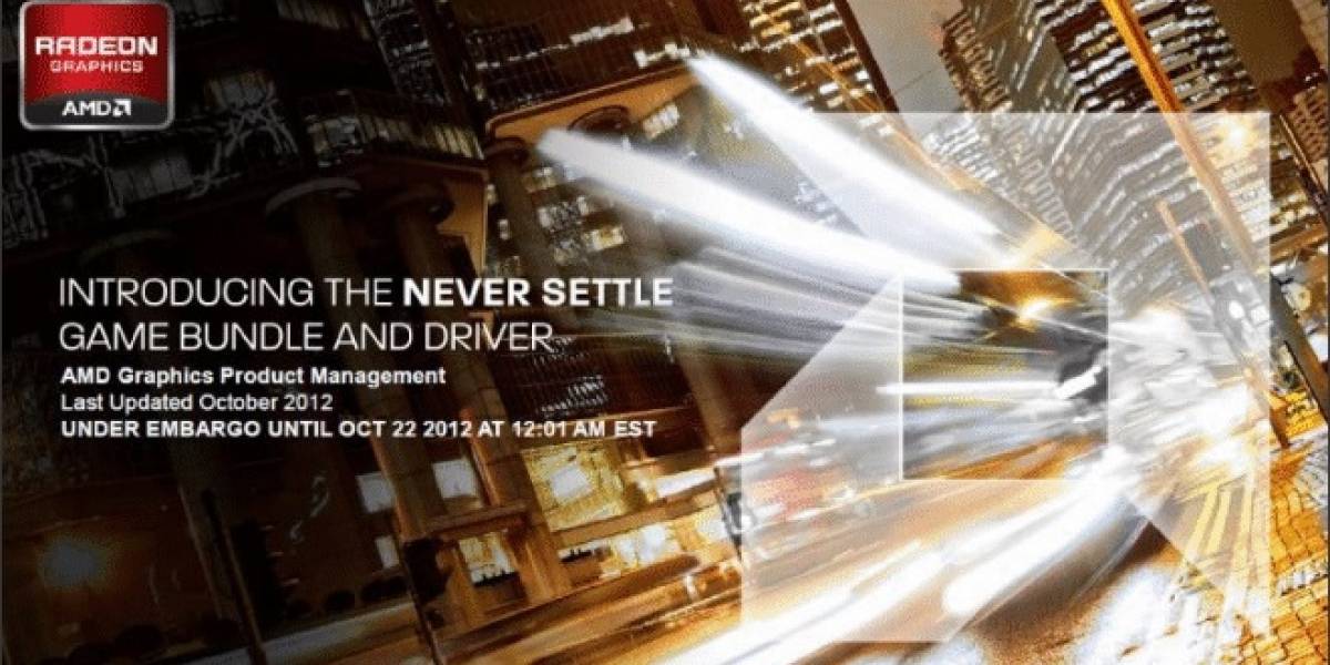 AMD Never Settle: Catalyst 12.11 + juegos gratis para las Radeon HD 7000 Series