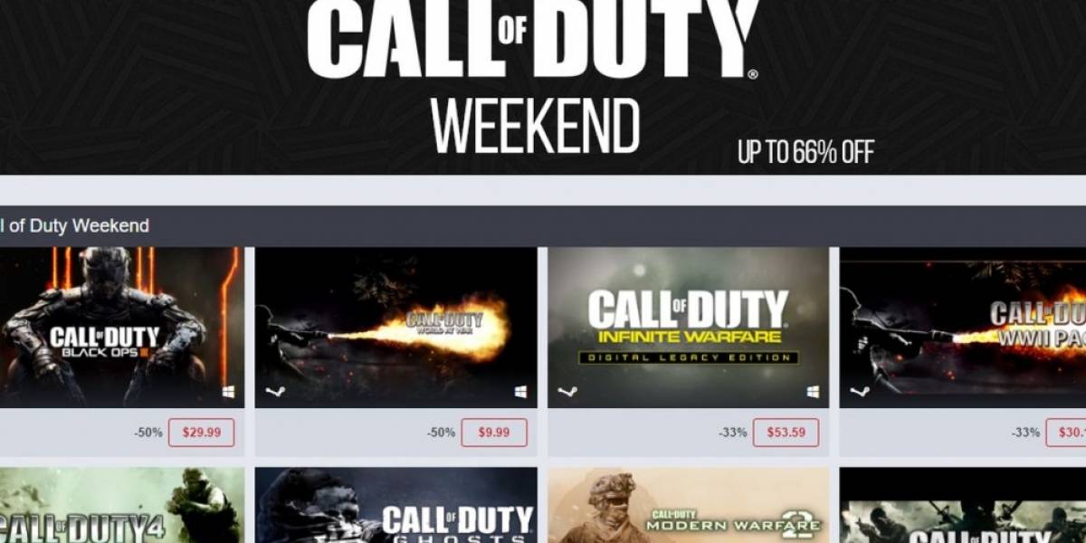 Humble Store tiene venta especial en la franquicia Call of Duty