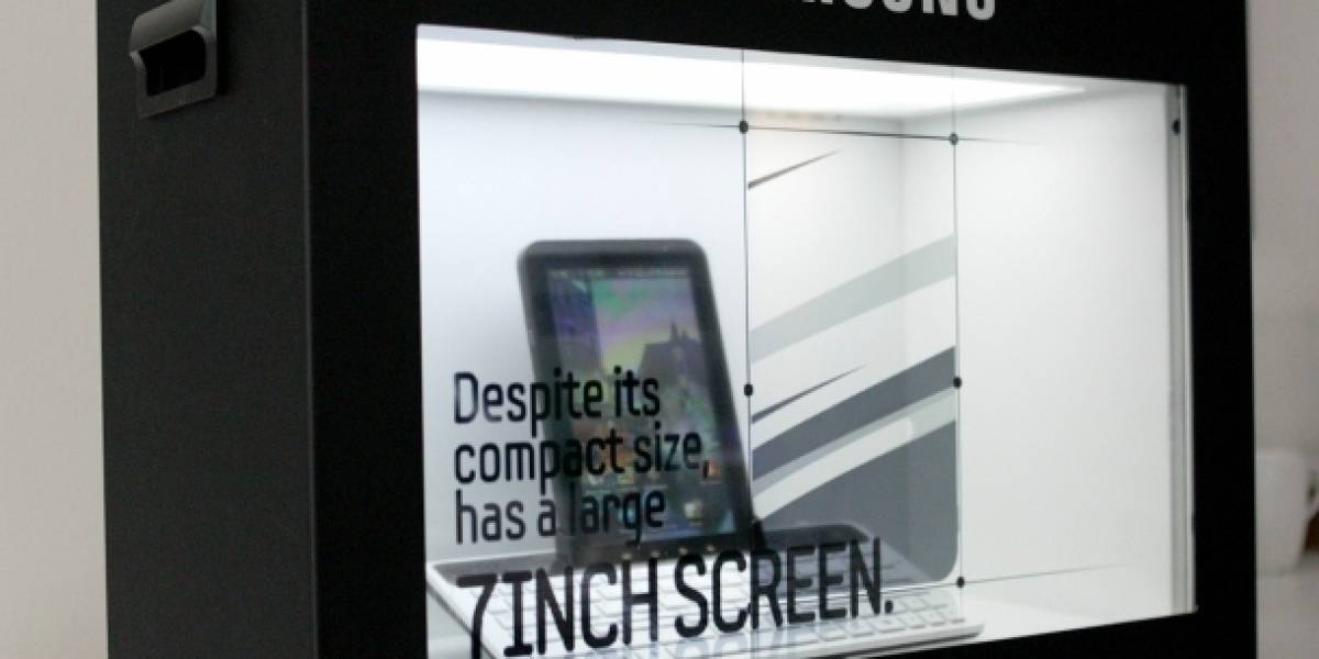 Samsung muestra su pantalla transparente