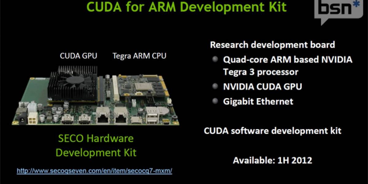 Nvidia anuncia CUDA para ARM