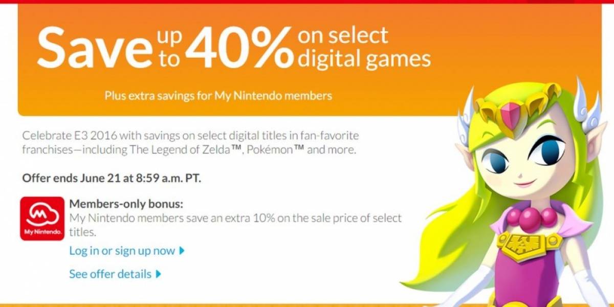 Nintendo tiene venta especial de E3 en la eShop