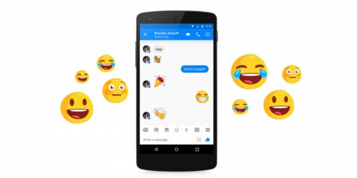 Facebook Messenger ya permite cambiar el tamaño de los emojis en Android
