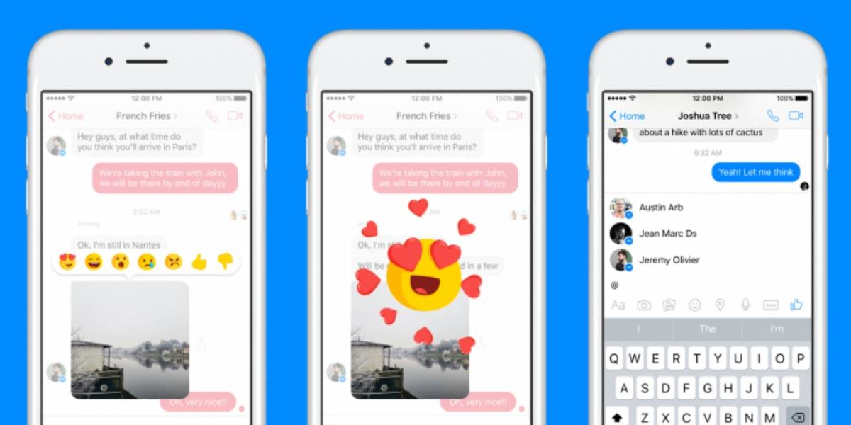 Ya puedes reaccionar a los mensajes en Facebook Messenger
