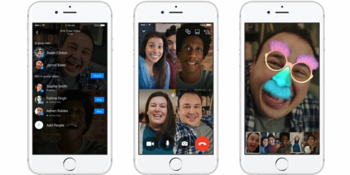 Facebook Messenger se actualiza para videollamar con hasta 50 personas