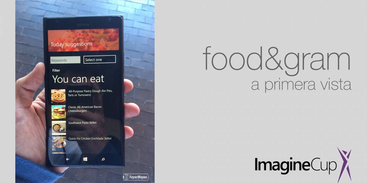 Food&Gram, la app que le da sentido a las fotos de tus alimentos #ImagineCup