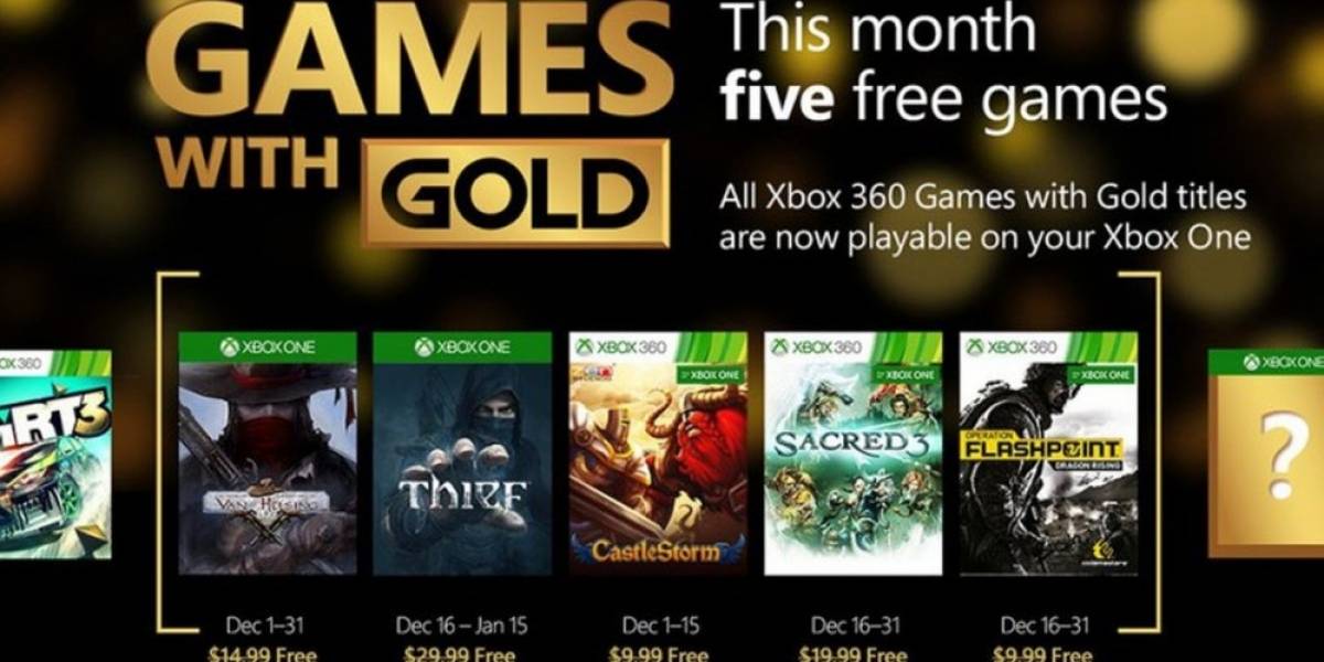 Games with Gold para diciembre: Thief, Van Helsing y más