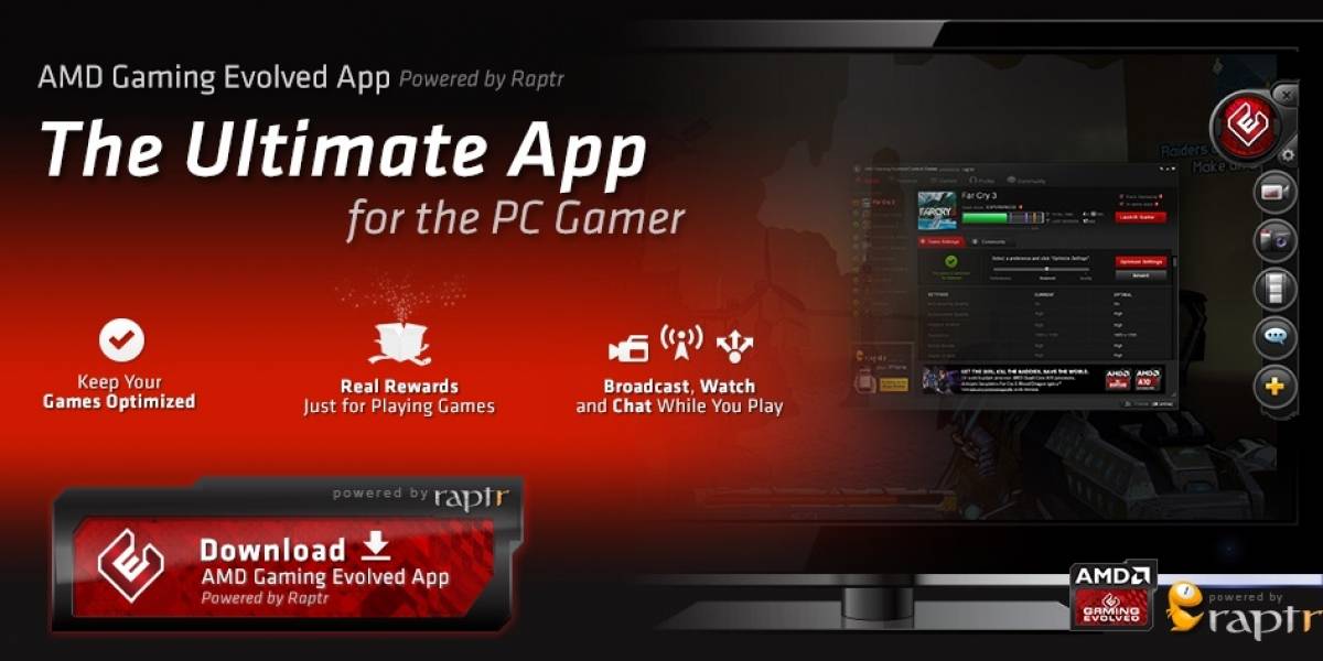 AMD revela su utilidad Gaming Evolved App