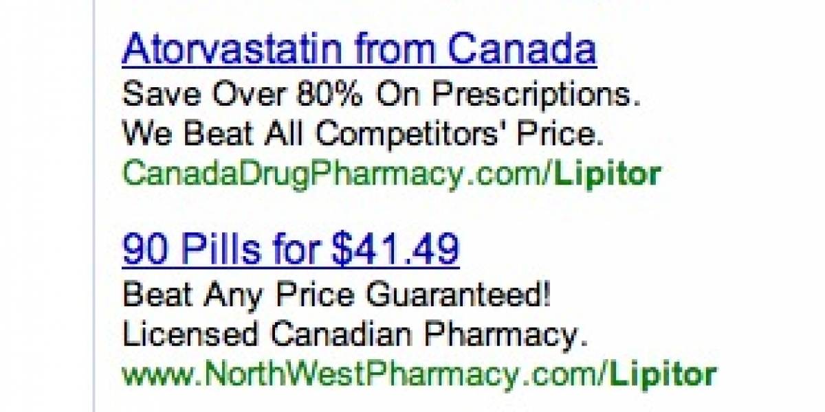 Google es multada con $500 millones de dólares por publicidad relacionada con drogas