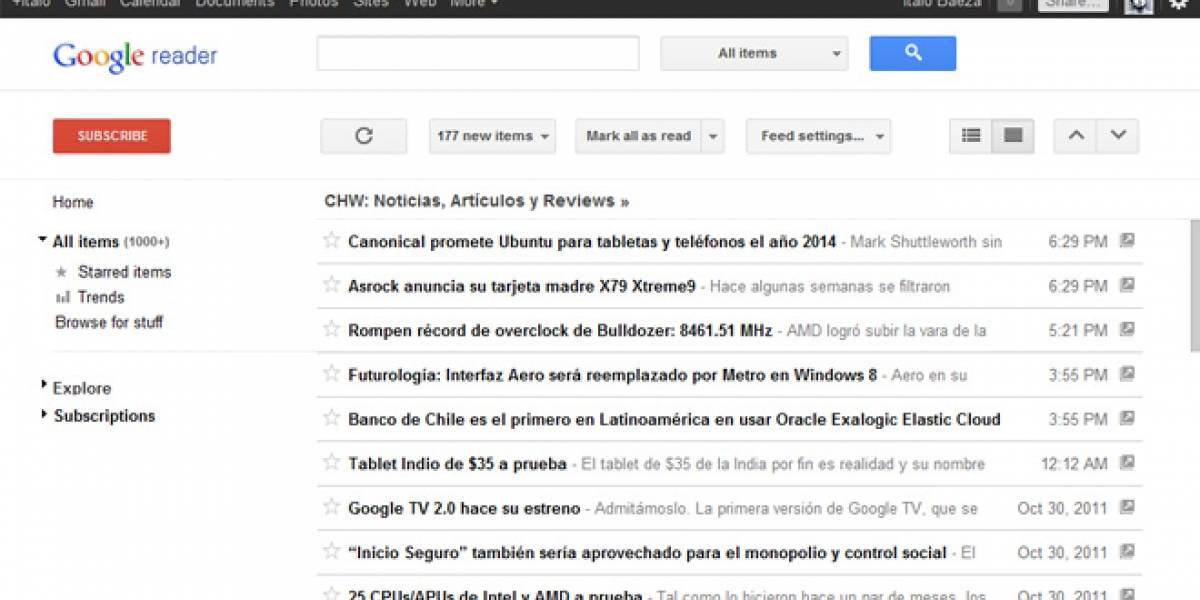 Google Reader se renueva e integra a Google+