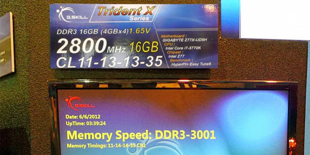 CTX2012: G.Skill se luce con DDR3-3000 MHz y un kit de 96GB