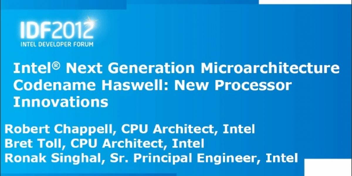 Intel: Haswell no usará el mismo tipo de transistores que Ivy Bridge