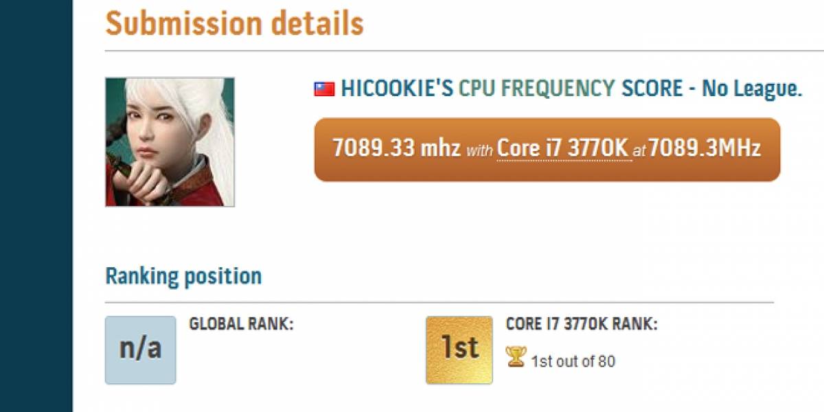 CTX2012: Nuevo récord de frecuencia para Ivy Bridge, 7089 MHz