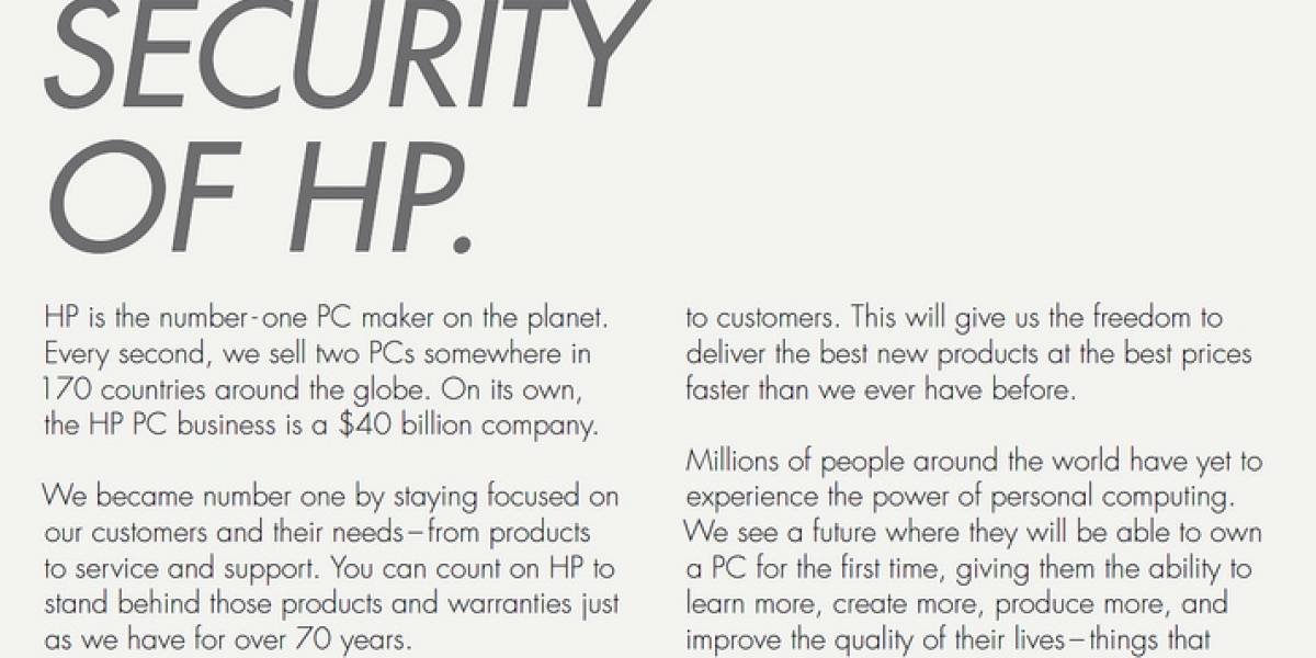 HP lo confirma: la división de PCs será una nueva compañía