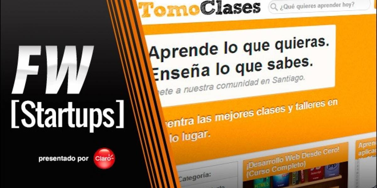 TomoClases: Más de 700 cursos para aprender online y offline (FW Startups)