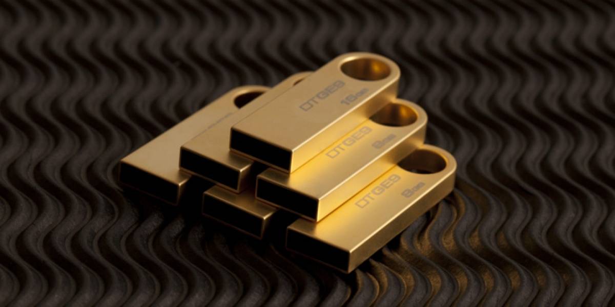 Kingston y su unidad USB extraíble cubierta en oro de 24 kilates