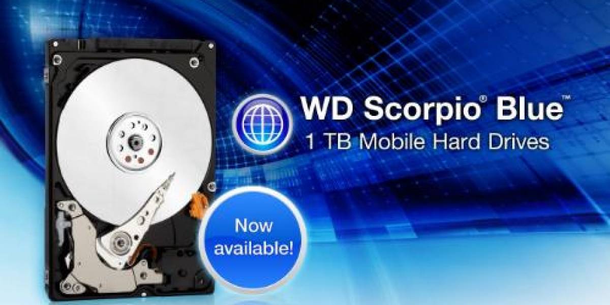 Western Digital anuncia Scorpio Blue: disco duro de 9.5 mm y 1 TB