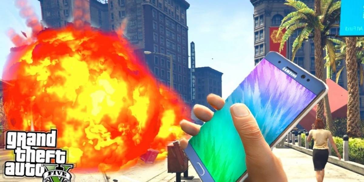 Samsung censura videos de GTA V con el Galaxy Note 7 explosivo
