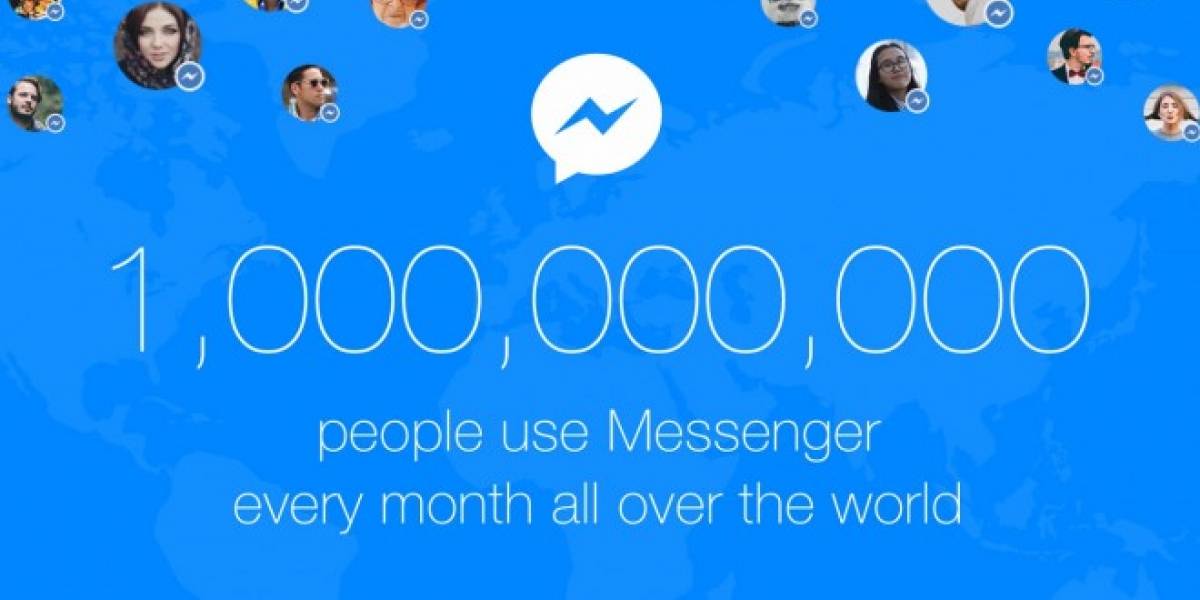Facebook Messenger ya tiene mil millones de usuarios activos al mes