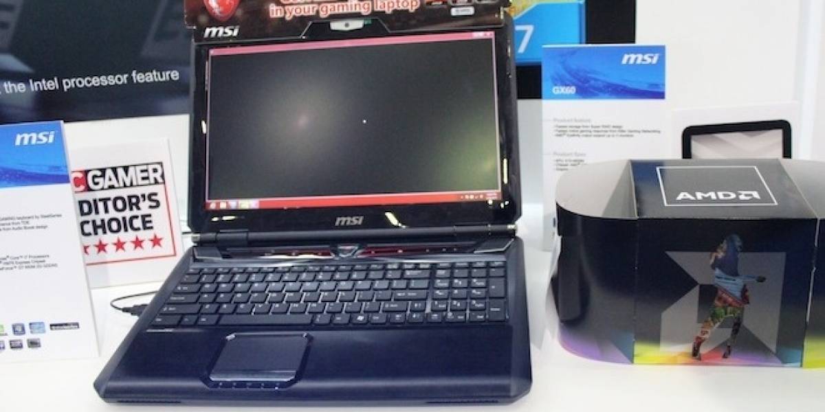 CTX2012: Notebook gamer MSI GX60 con Trinity y una HD 7970M