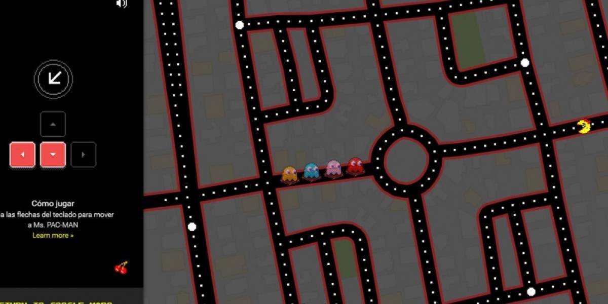 Ahora pueden jugar Ms. Pac-Man en Google Maps