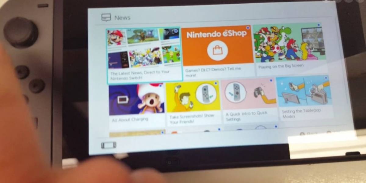 Primer vistazo al sistema operativo de la Nintendo Switch
